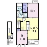 クレールⅢ Bの間取り画像