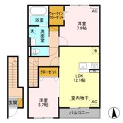 シルクロード 万葉 Aの間取り画像