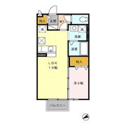スクールサイド若藤の間取り画像