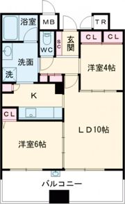 Dグラフォート神戸三宮タワーの間取り画像