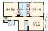 シャルマンDの間取り画像