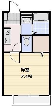 フラッツァ関の間取り画像