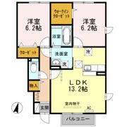 クローバーハウス Cの間取り画像