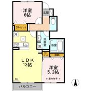 ルーエ・ポム Aの間取り画像