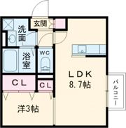 D-ROOM桜 本城の間取り画像