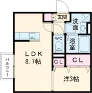 D-ROOM桜 本城の間取り画像