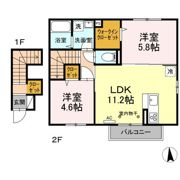 セジュール萩畠の間取り画像