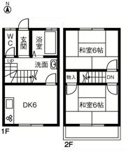 長島アパートAの間取り画像