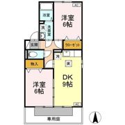 サニーハイツ B棟の間取り画像