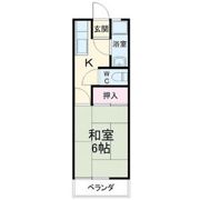 美芳ハイツの間取り画像