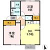 セジュールユウアイ Bの間取り画像