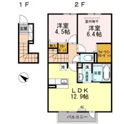 D-room上須恵の間取り画像