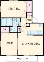 アミティエⅡ番館の間取り画像