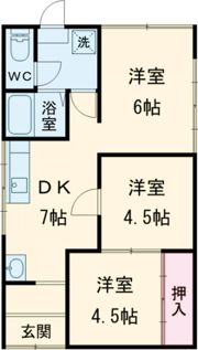 新良借家の間取り画像