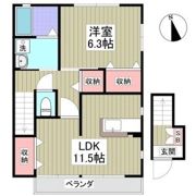 スクエア駅南A棟の間取り画像
