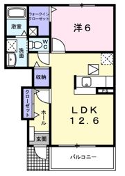 ハピネス Aの間取り画像