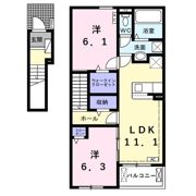 フィオーレ笠木 Bの間取り画像