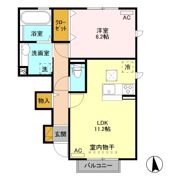 グレースコートB1 Aの間取り画像