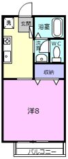 ディアコートみやび Ⅱ棟の間取り画像