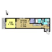 ミーサ南流山の間取り画像