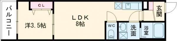 badge nagaseの間取り画像