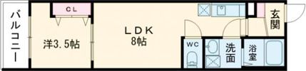 badge nagaseの間取り画像
