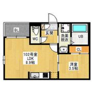 REGALESTナゴヤドーム南の間取り画像