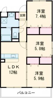 Bliss大在の間取り画像