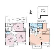 調布市菊野台2丁目貸家の間取り画像
