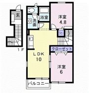 ベルメゾン壱番館の間取り画像