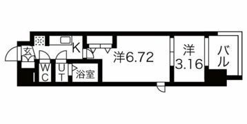 スプランディッド荒本駅前DUEの間取り画像