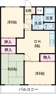 メゾンニュータウン嶋田の間取り画像