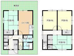 植木メゾネット№2の間取り画像