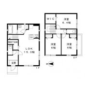 都部戸建貸家 D棟の間取り画像