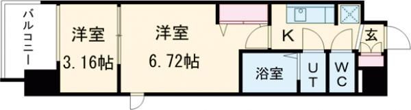 AELL OSAKA EASTの間取り画像