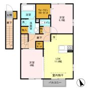 ウィル南町 Bの間取り画像