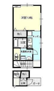 アバンティ太閤山Aの間取り画像