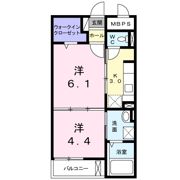 レーブ ポルトの間取り画像