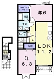 カーサ・レガーロⅠの間取り画像