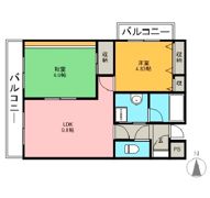 コンフォール芥川の間取り画像