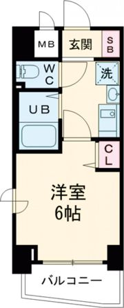 エステムコート神戸元町通の間取り画像