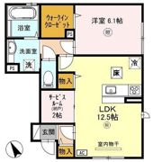 villa 高畔（ヴィラタカデ）の間取り画像