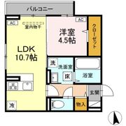 ディアライズ小郡船倉町C棟の間取り画像