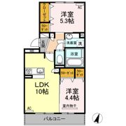 ハイムセラ菊陽 Aの間取り画像