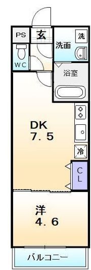 フジパレス堺大浜I番館の間取り画像