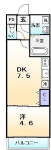 フジパレス堺大浜I番館の間取り画像