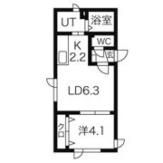 ハートワン旭町の間取り画像