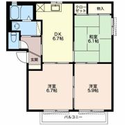 オークコート A棟の間取り画像