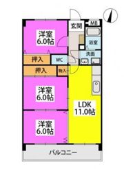 センチュリー中央の間取り画像
