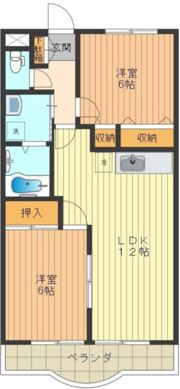 緑山ハイツCの間取り画像